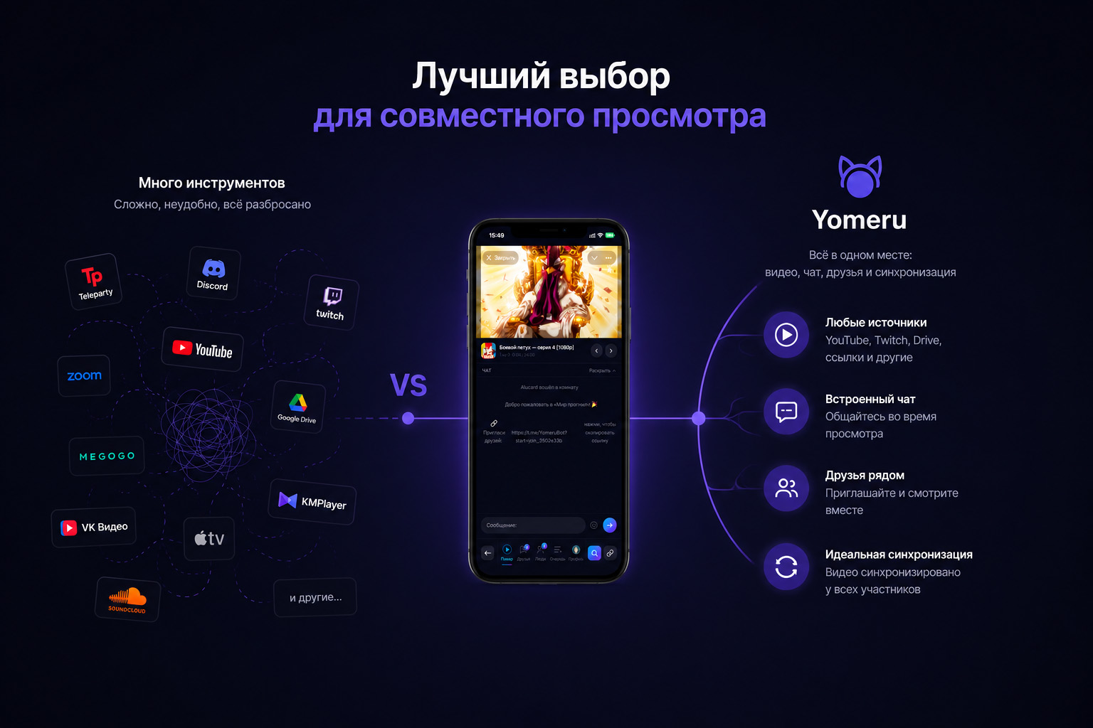 Yomeru теперь не только про аниме: как смотреть вместе что угодно в 2026 году